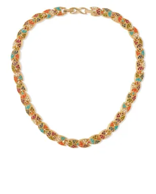 Susan Caplan Vintage 1990s D'Orlan クリスタル装飾ネックレス - サムネイル1