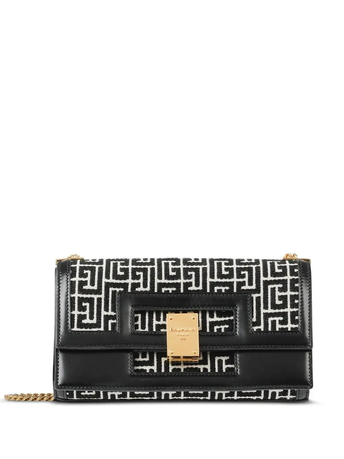 Balmain バイフォールドモノグラム ショルダーバッグ - 画像1