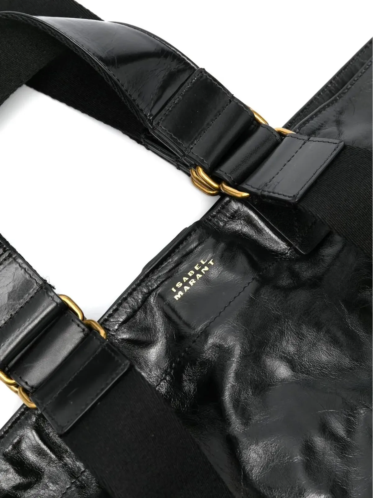 ISABEL MARANT Wardy crinkled-finish トートバッグ - 画像4