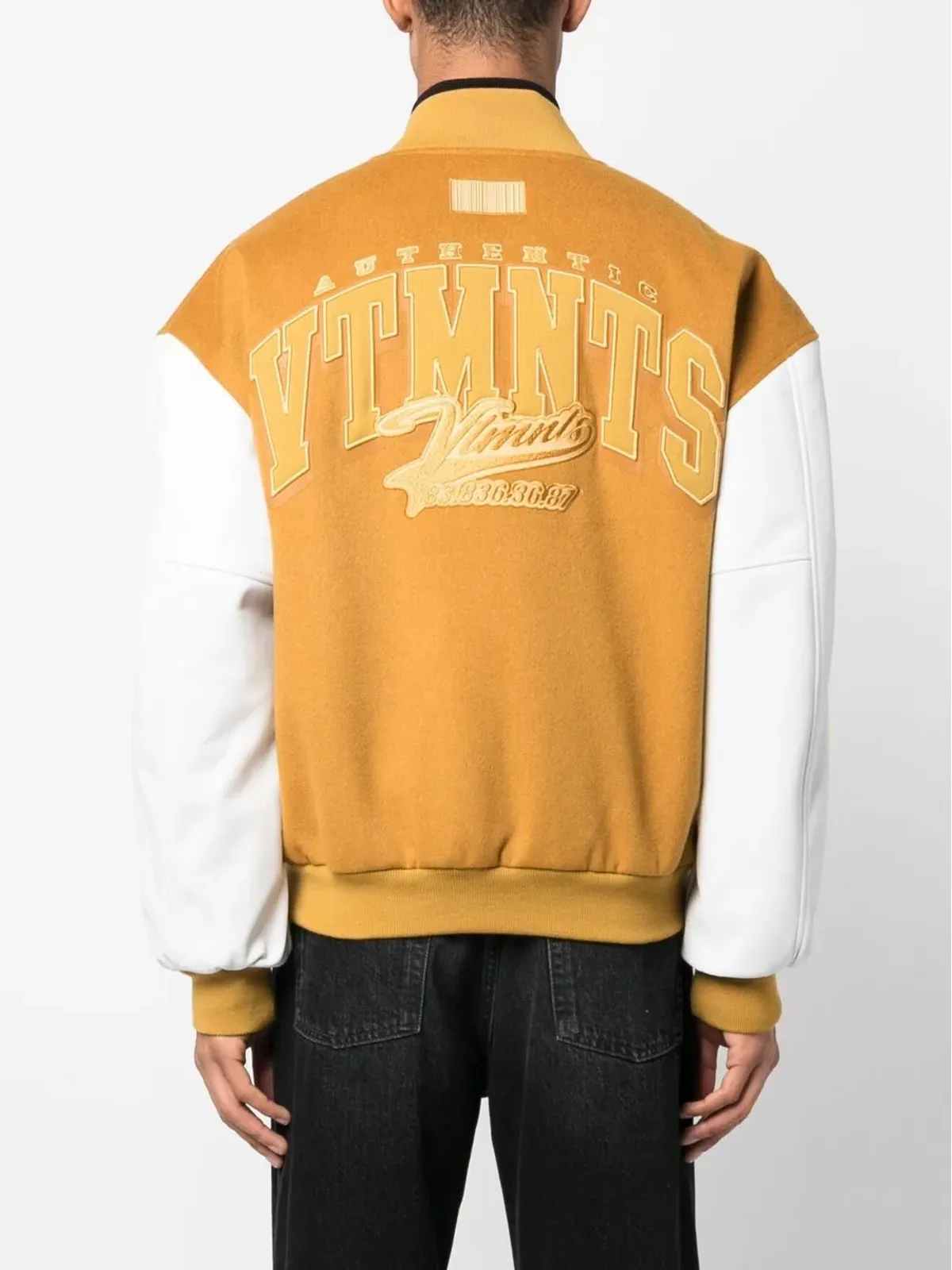 VTMNTS カレッジ ヴァーシティ ボンバー ジャケット - 画像4