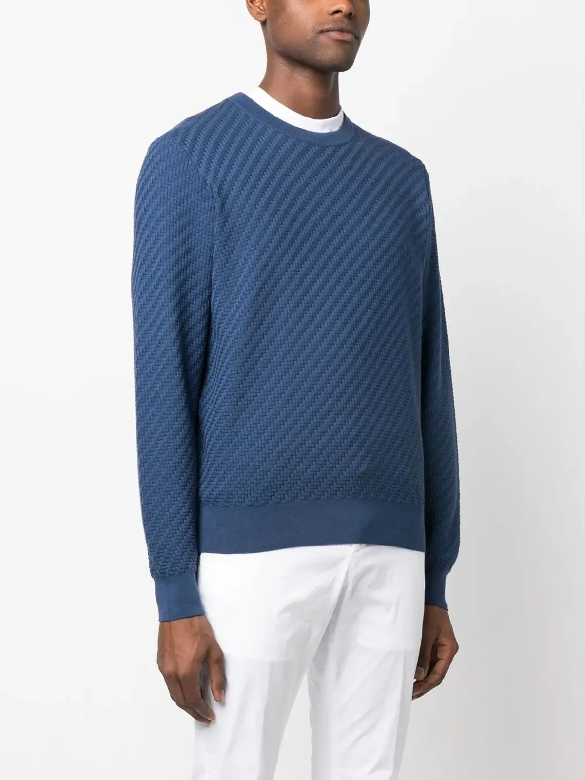 Brioni テクスチャードリブトリム ジャンパー - 画像3