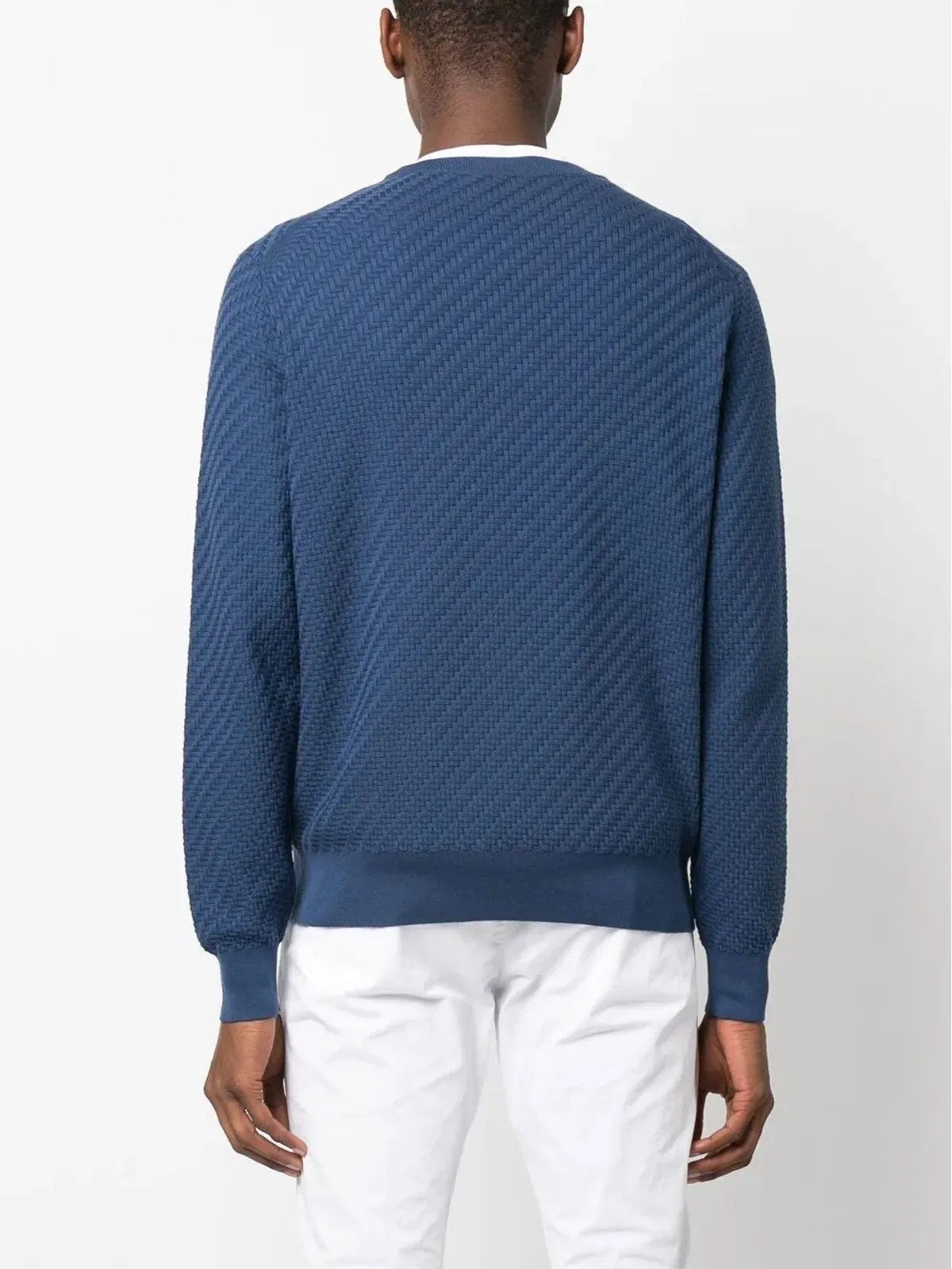 Brioni テクスチャードリブトリム ジャンパー - 画像4