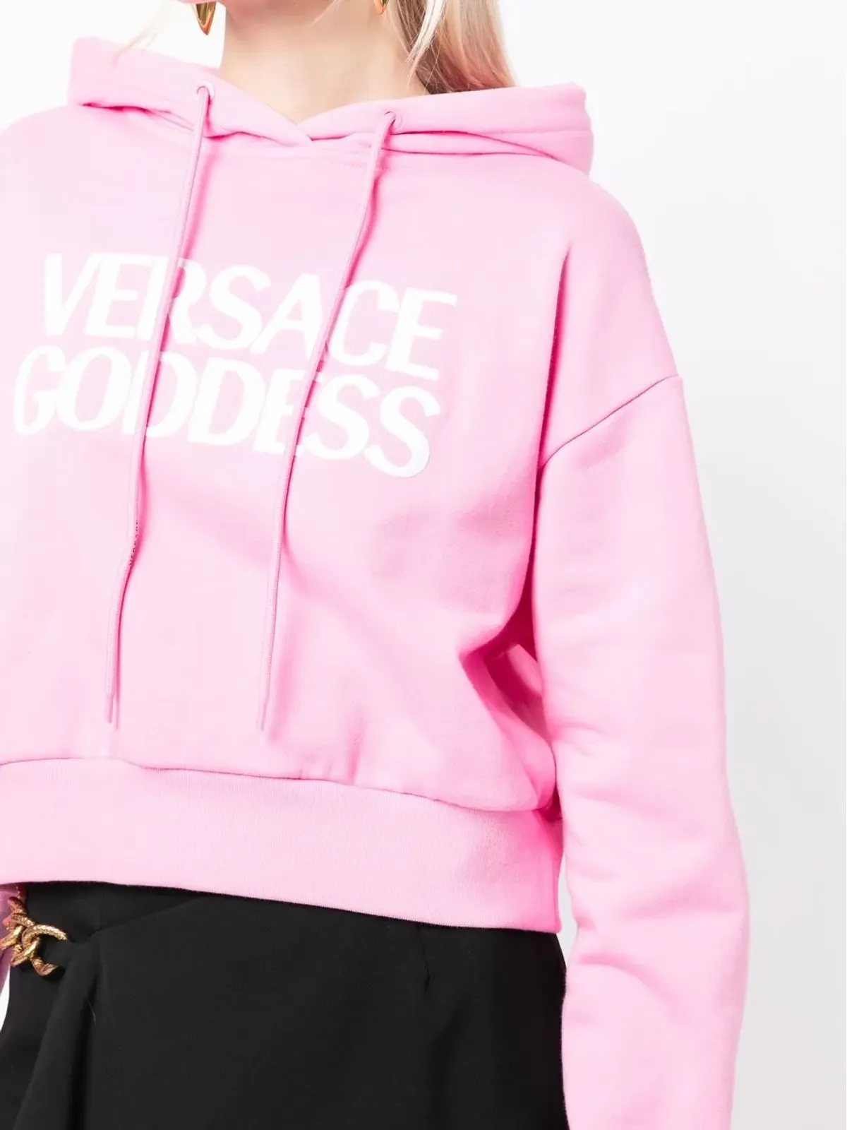 Versace Goddess ロゴ フーディ - 画像5