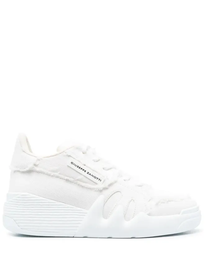 Giuseppe Zanotti Giuseppe Zanotti タロン frayed-trim スニーカーの商品画像