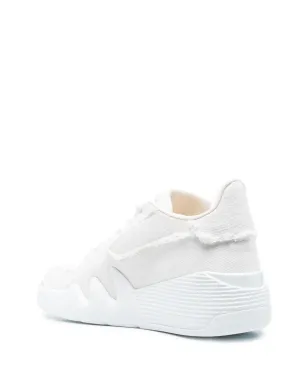 Giuseppe Zanotti タロン frayed-trim スニーカー - サムネイル3