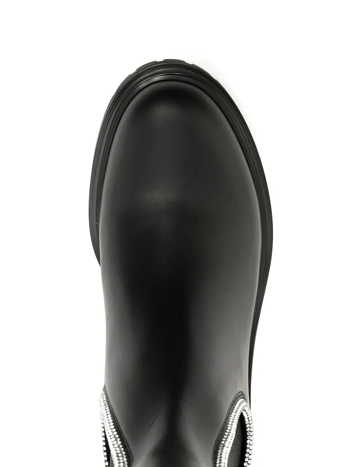 Gianvito Rossi クリスタルチェスター アンクルブーツ ブラック - 画像4