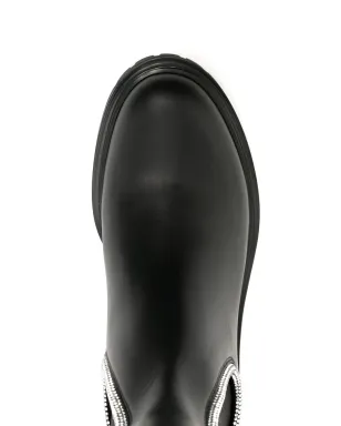 Gianvito Rossi クリスタルチェスター アンクルブーツ ブラック - サムネイル4