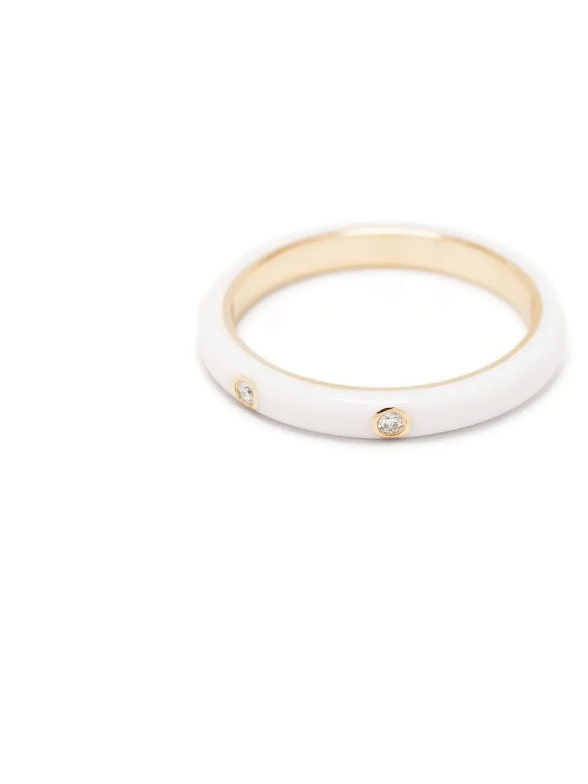 Ef Collection 14K イエローゴールド ダイヤモンドとエナメルのリング - 画像3