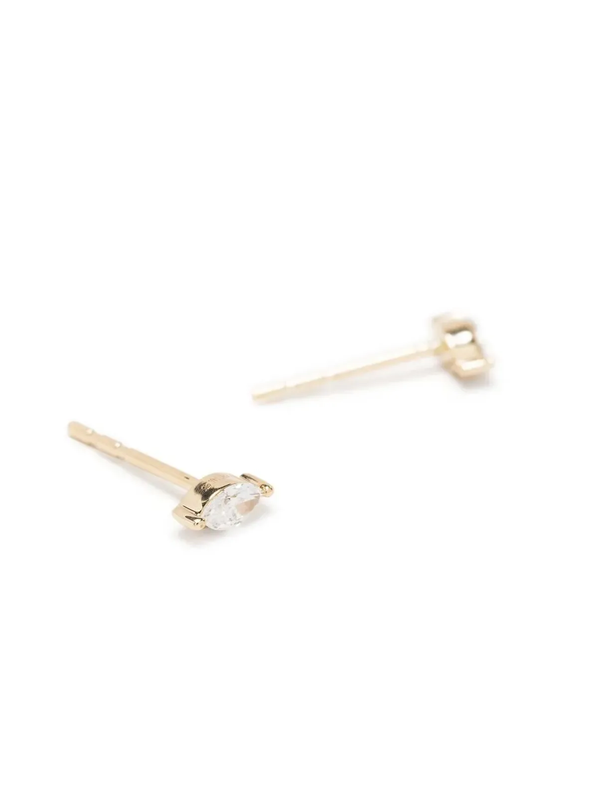 Ef Collection 14K イエローゴールド ダイヤモンドスタッドピアス - 画像3