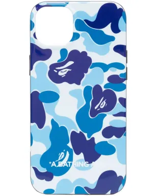 A BATHING APE® アブストラクトプリント iPhone 14 Plus ケース - ブルー - サムネイル1