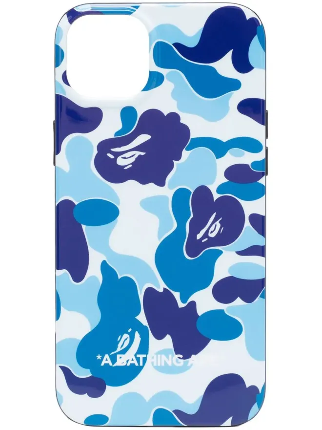 A BATHING APE® A BATHING APE® アブストラクトプリント iPhone 14 Plus ケース - ブルーの商品画像