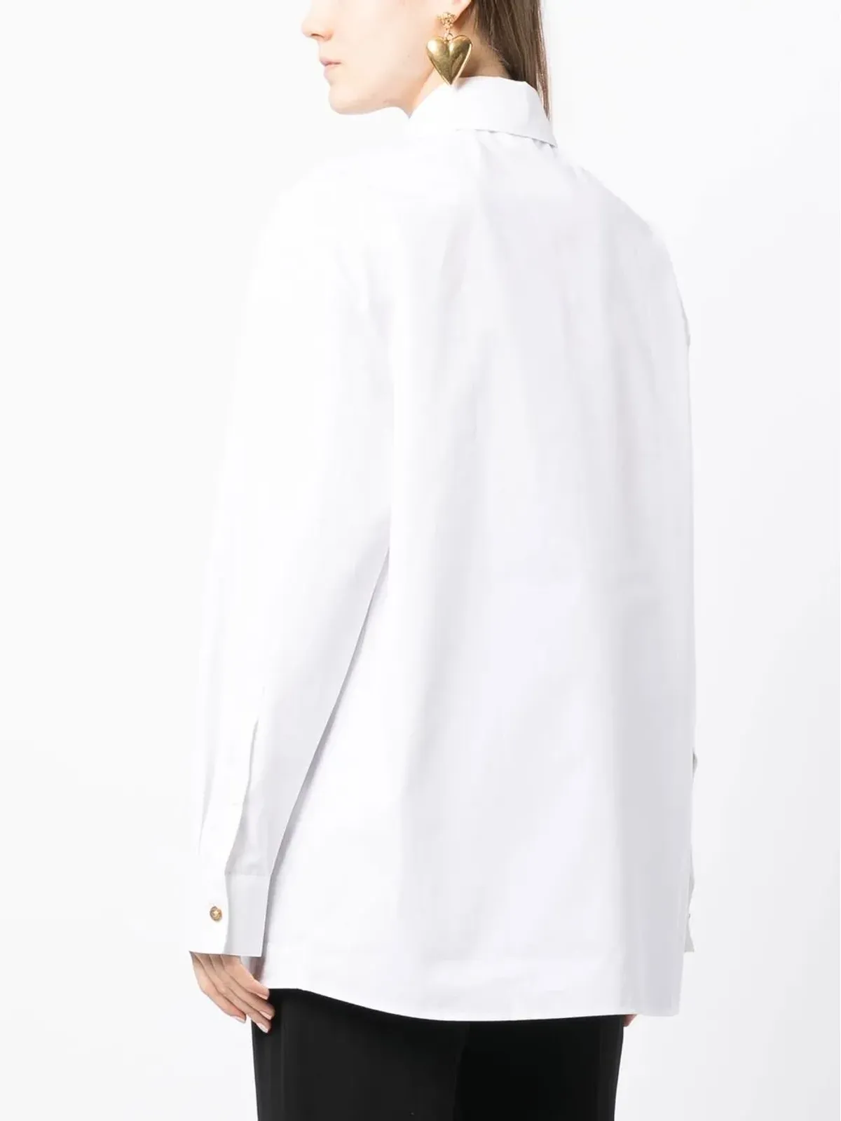 Versace カットアウトディテール長袖シャツ - White - 画像4