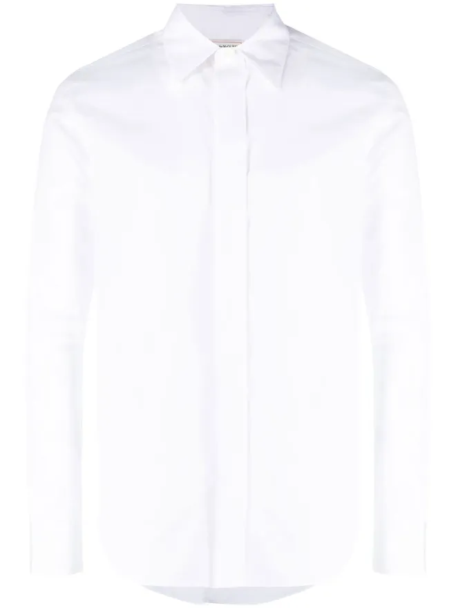 Alexander McQueen Alexander McQueen ポインテッドカラー ポプリンシャツの商品画像