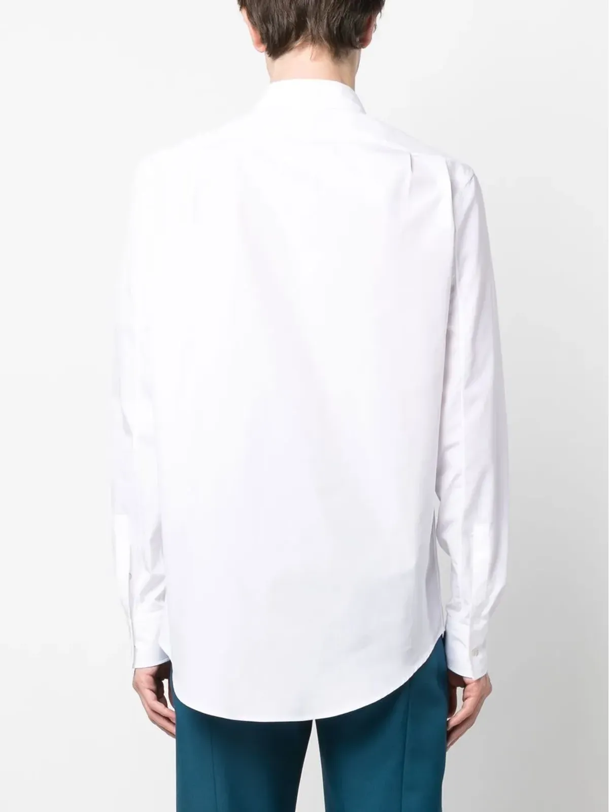 Alexander McQueen ポインテッドカラー ポプリンシャツ - 画像4