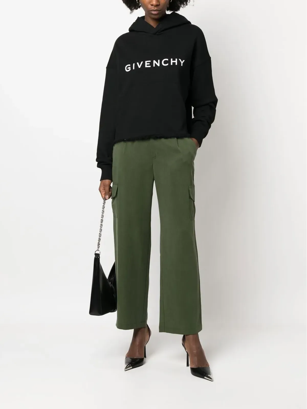 Givenchy コットン ロゴプリント フーディー - 画像2