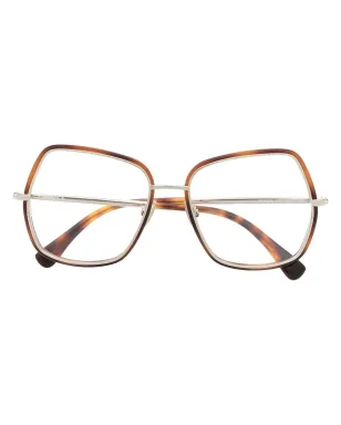 Max Mara Eyewear ベッコウ風オーバーサイズフレーム眼鏡 - サムネイル1