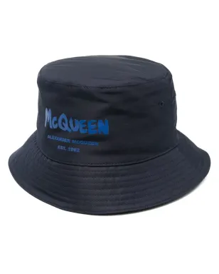 Alexander McQueen ロゴプリント バケットハット - サムネイル1