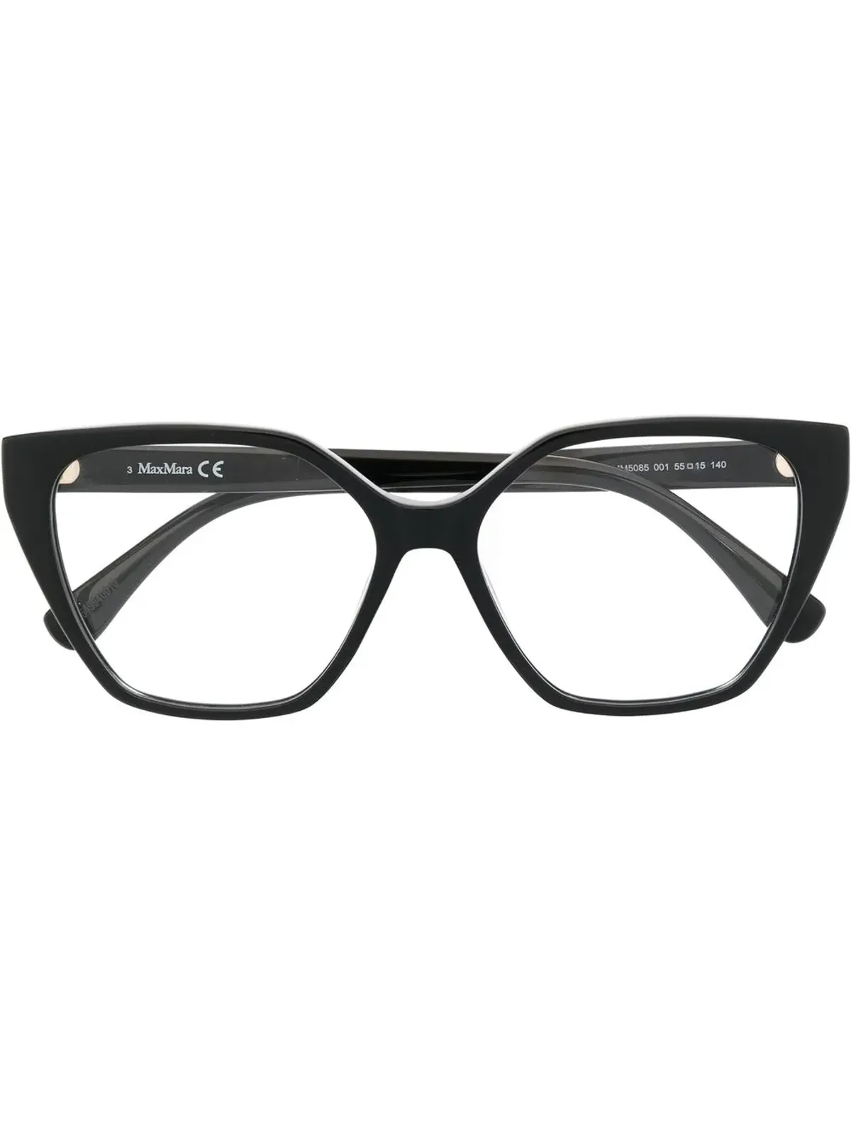 Max Mara Eyewear ロゴアームディテールのメガネ - 画像1