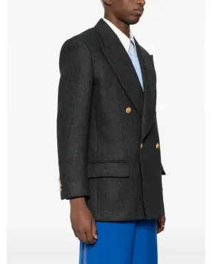 Gucci ウールカシミヤ ダブルブレストジャケット - サムネイル3