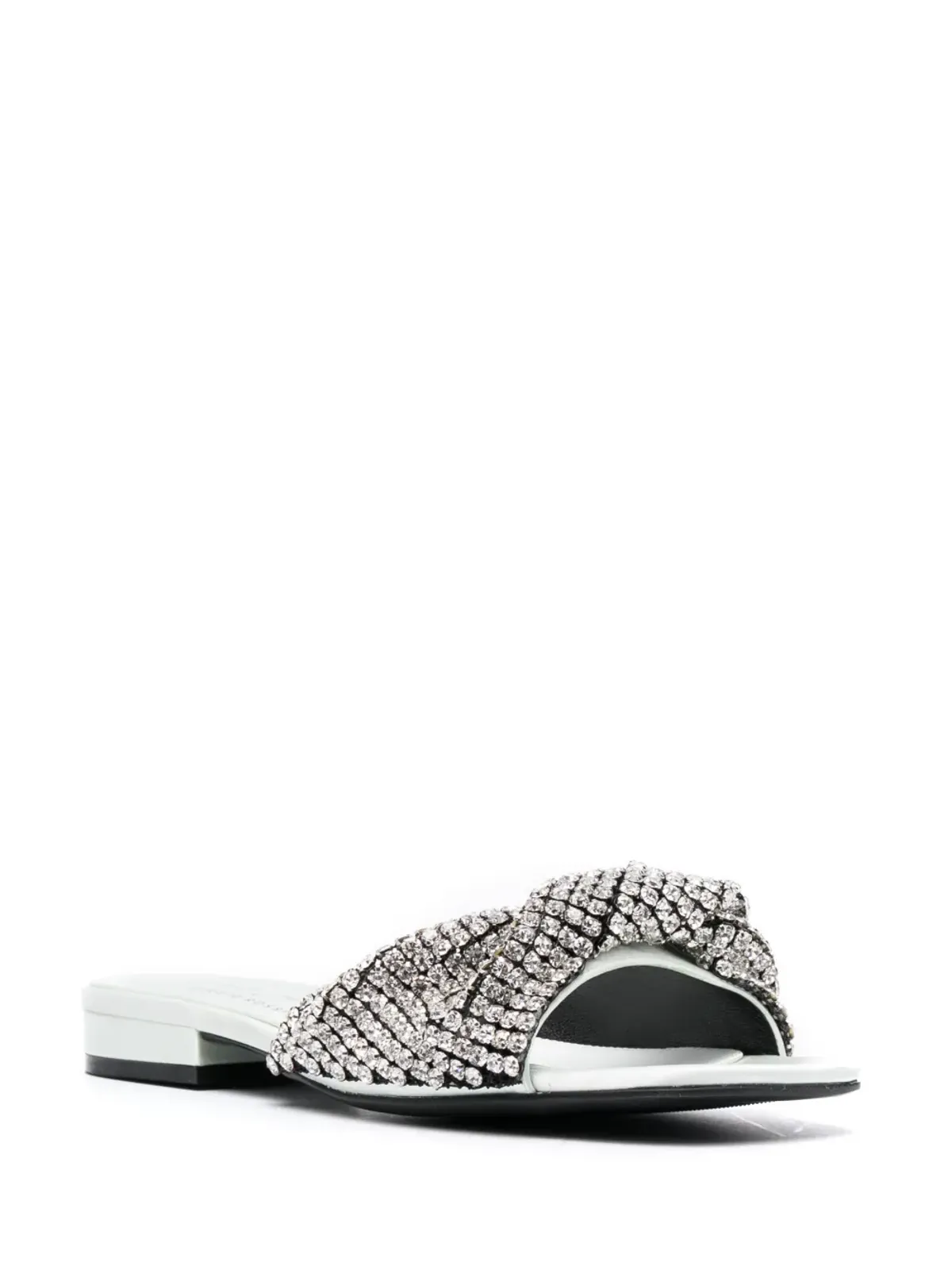 Sergio Rossi Evangelie crystal-embellished sandals - Silver - 画像2