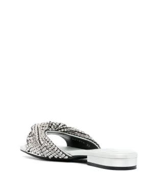 Sergio Rossi Evangelie crystal-embellished sandals - Silver - サムネイル3