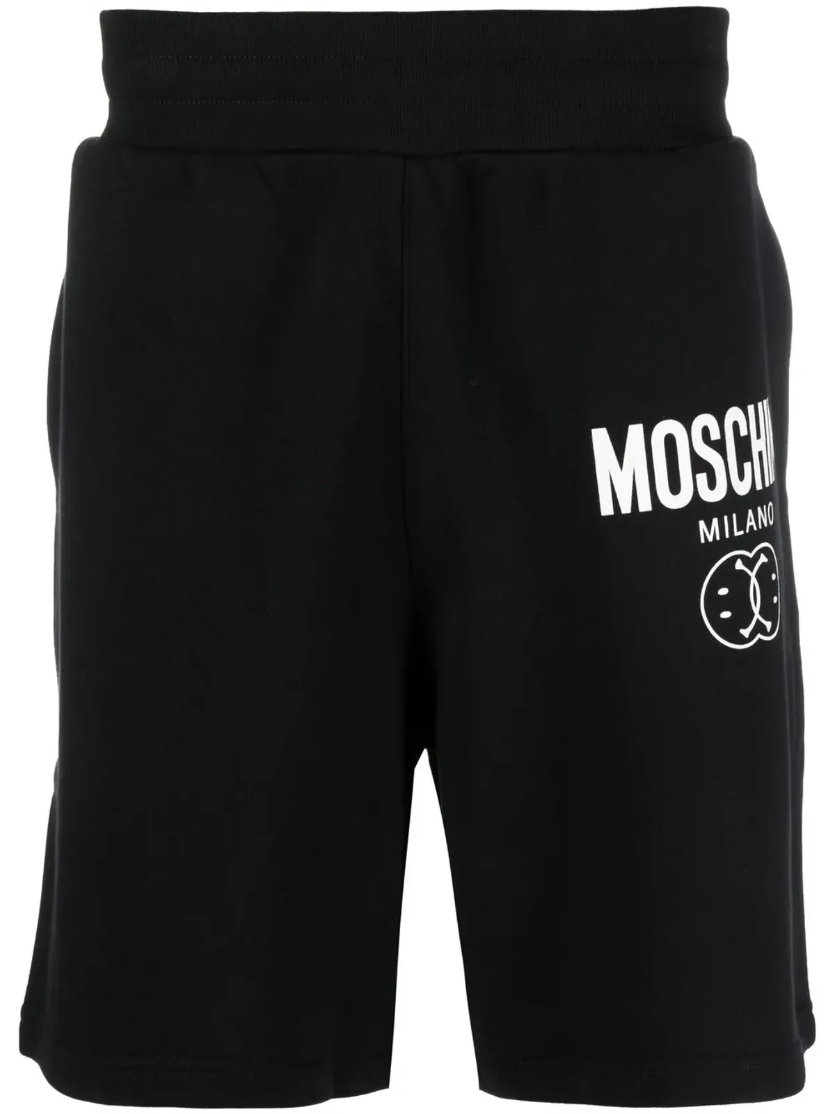 Moschino x Smiley コットンジャージーショーツ - ブラック - 画像1