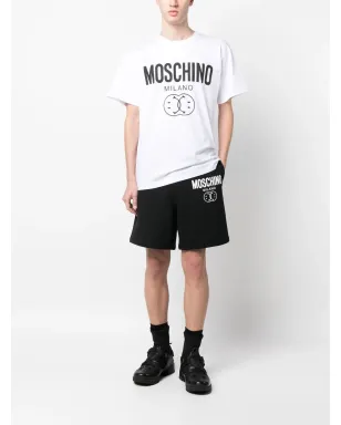 Moschino x Smiley コットンジャージーショーツ - ブラック - サムネイル2