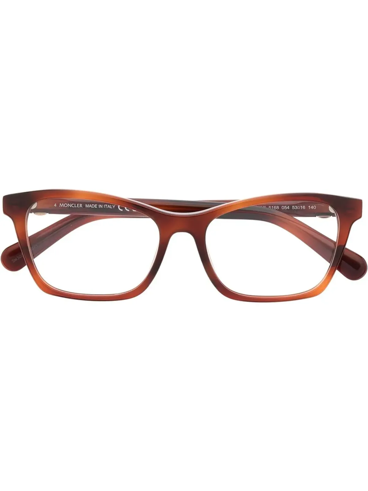 Moncler Eyewear べっ甲柄フレームの眼鏡 - 画像1