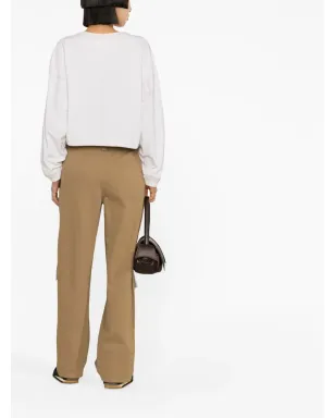 MARANT ÉTOILE Margo cropped drawstring sweatshirt - Neutrals - サムネイル4