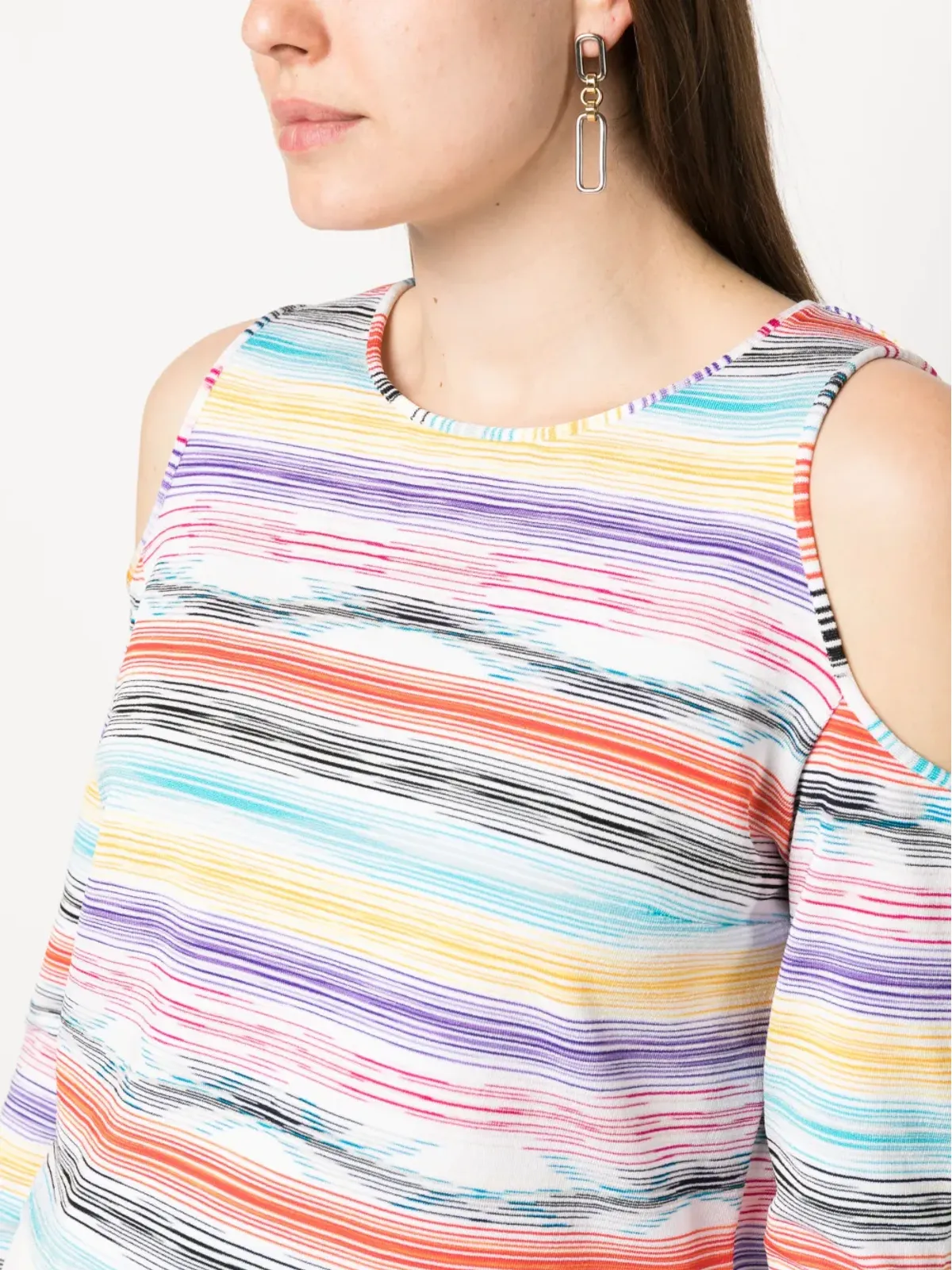 Missoni ストライプ柄ニットトップス - 画像5