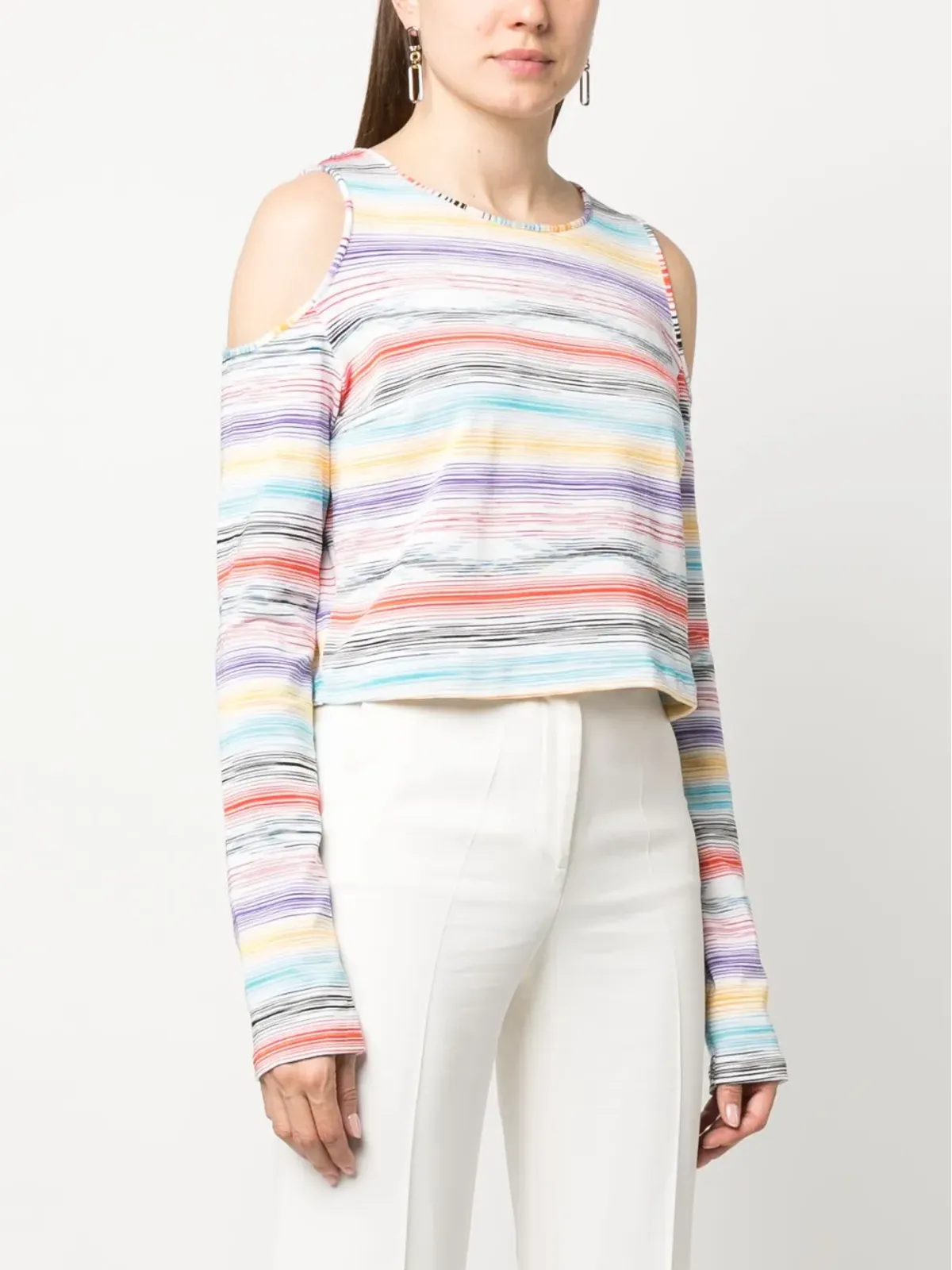 Missoni ストライプ柄ニットトップス - 画像3