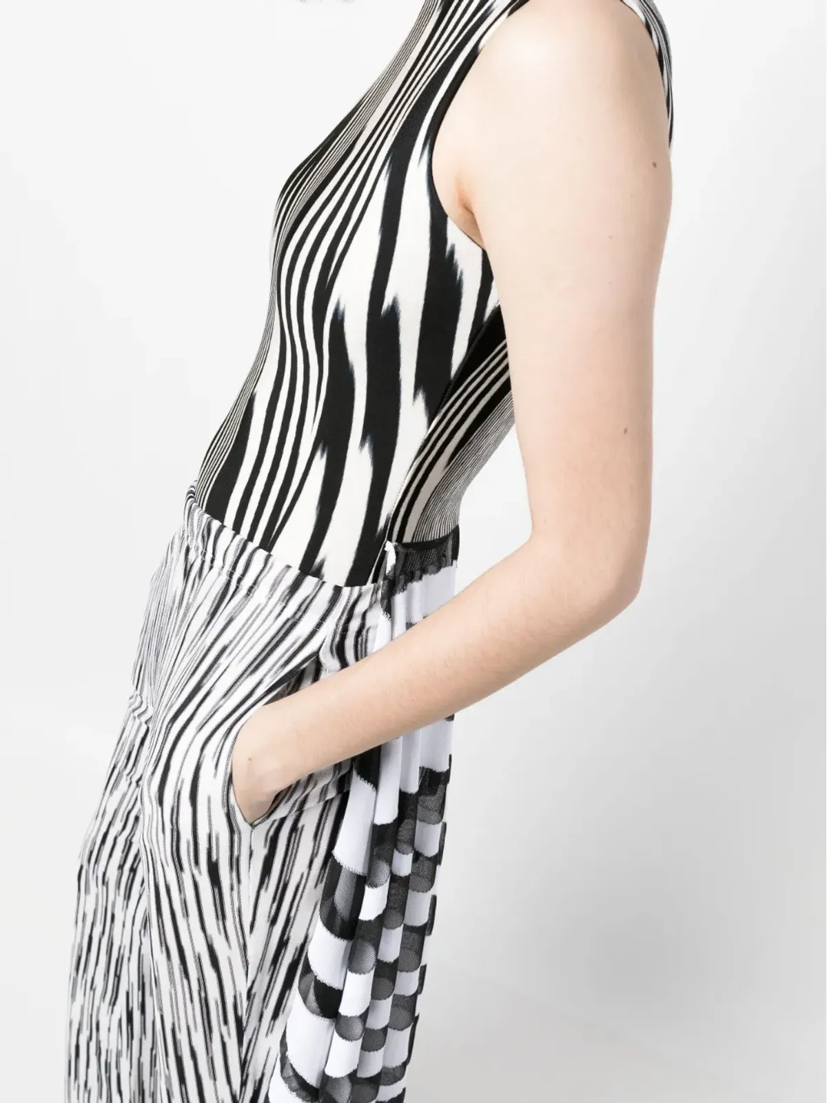 Missoni 抽象プリント ノースリーブ ボディスーツ - 画像5