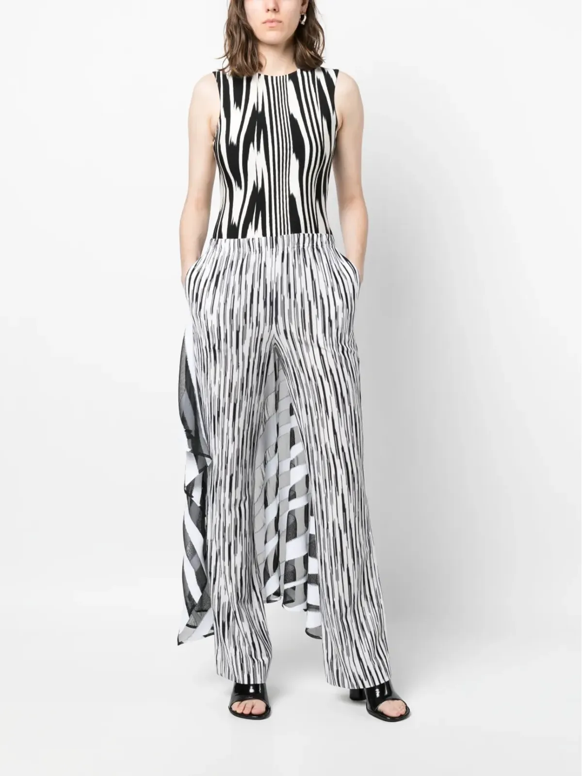 Missoni 抽象プリント ノースリーブ ボディスーツ - 画像2
