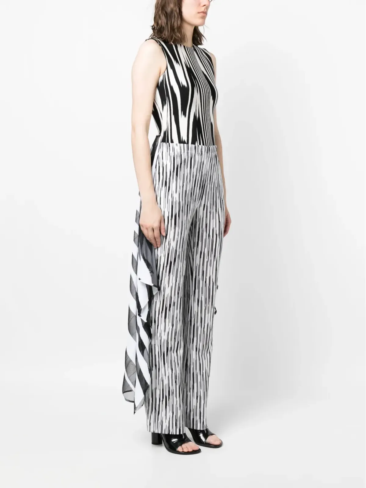 Missoni 抽象プリント ノースリーブ ボディスーツ - 画像3