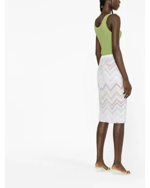 Missoni ジグザグ織りペンシルスカート - サムネイル4