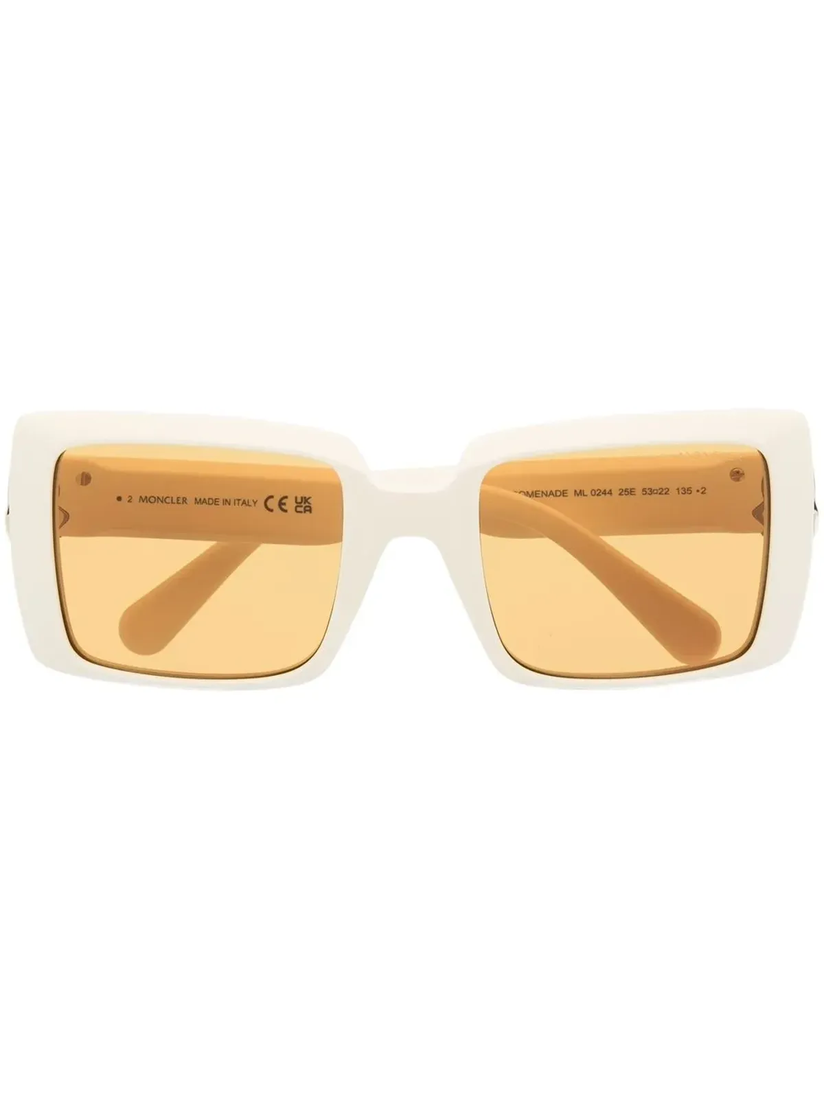 Moncler Eyewear オーバーサイズスクエアフレームサングラス - 画像1