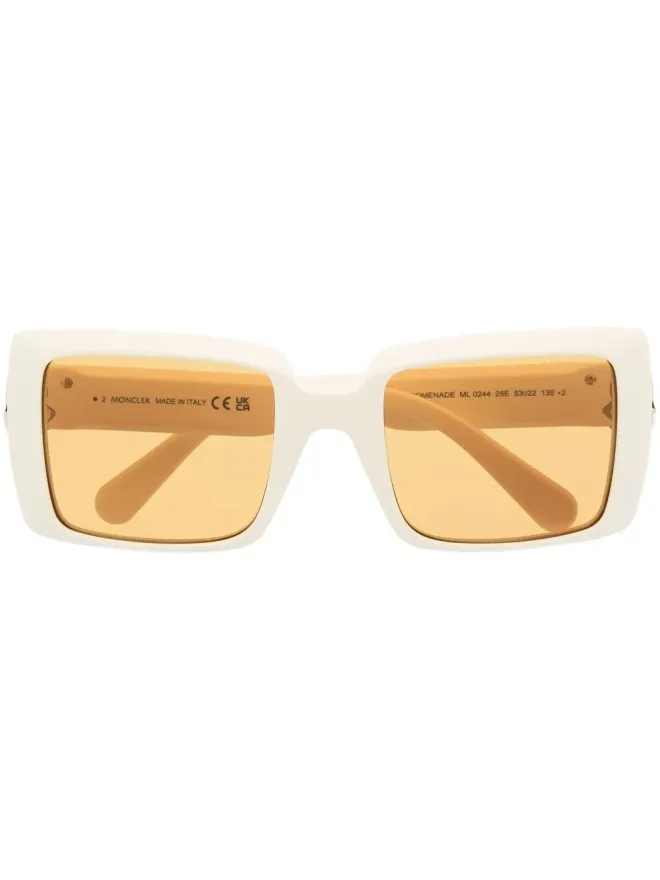 Moncler Eyewear Moncler Eyewear オーバーサイズスクエアフレームサングラスの商品画像