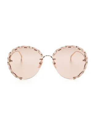 Chloé Eyewear Idora round-frame sunglasses - Gold - サムネイル1