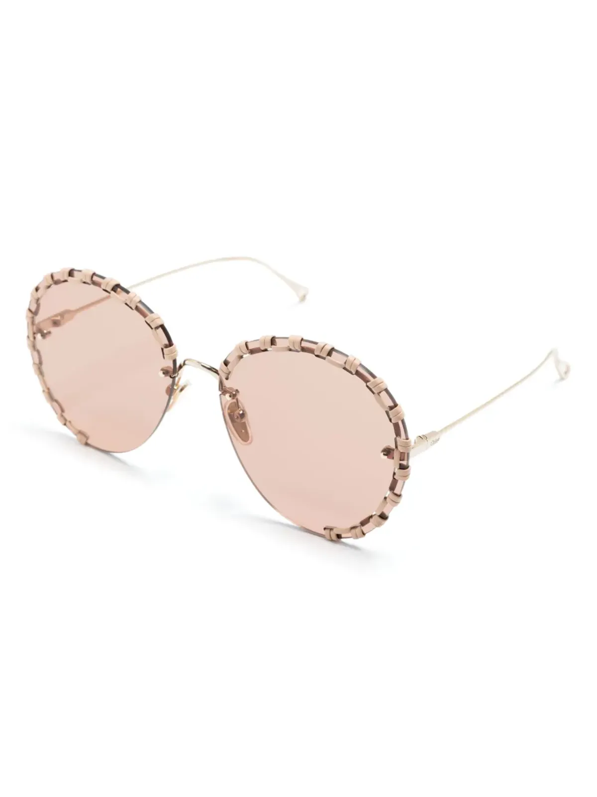 Chloé Eyewear Idora round-frame sunglasses - Gold - 画像2