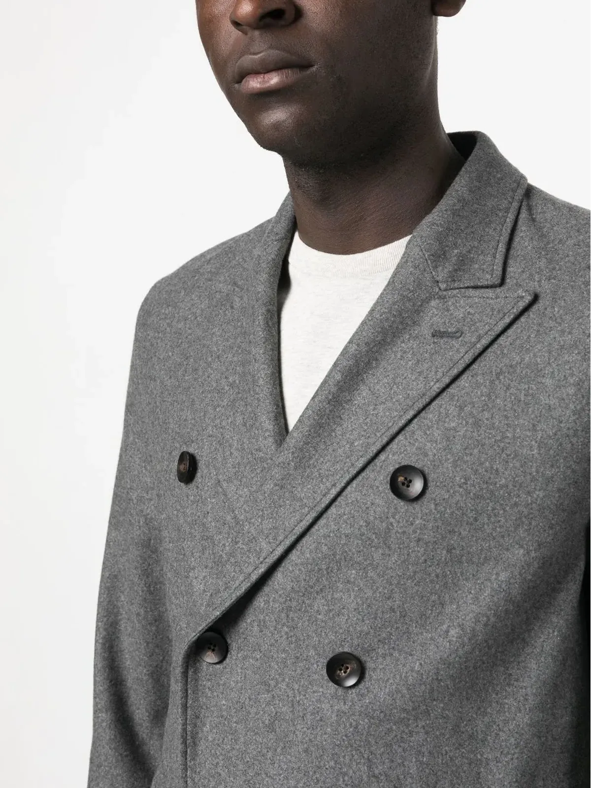 Lardini ダブルブレスト カシミヤ混紡ジャケット - 画像5