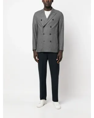 Lardini ダブルブレスト カシミヤ混紡ジャケット - サムネイル2