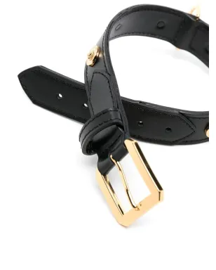 Versace スタッズ入りレザー ペットカラー - サムネイル2