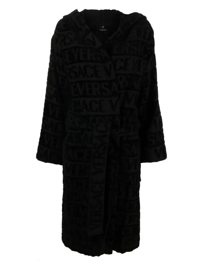 VERSACE Versace ロゴ入り タオル地 ベルト付き ローブの商品画像