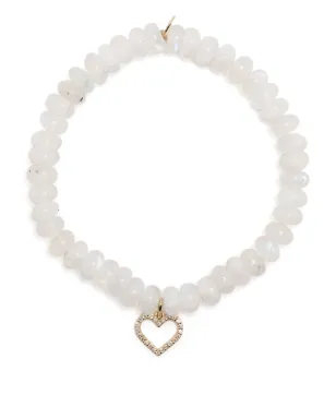 Sydney Evan 14ktイエローゴールド ダイヤモンドとムーンストーン ブレスレット - White - サムネイル1