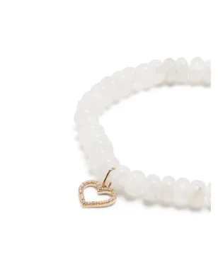 Sydney Evan 14ktイエローゴールド ダイヤモンドとムーンストーン ブレスレット - White - サムネイル3