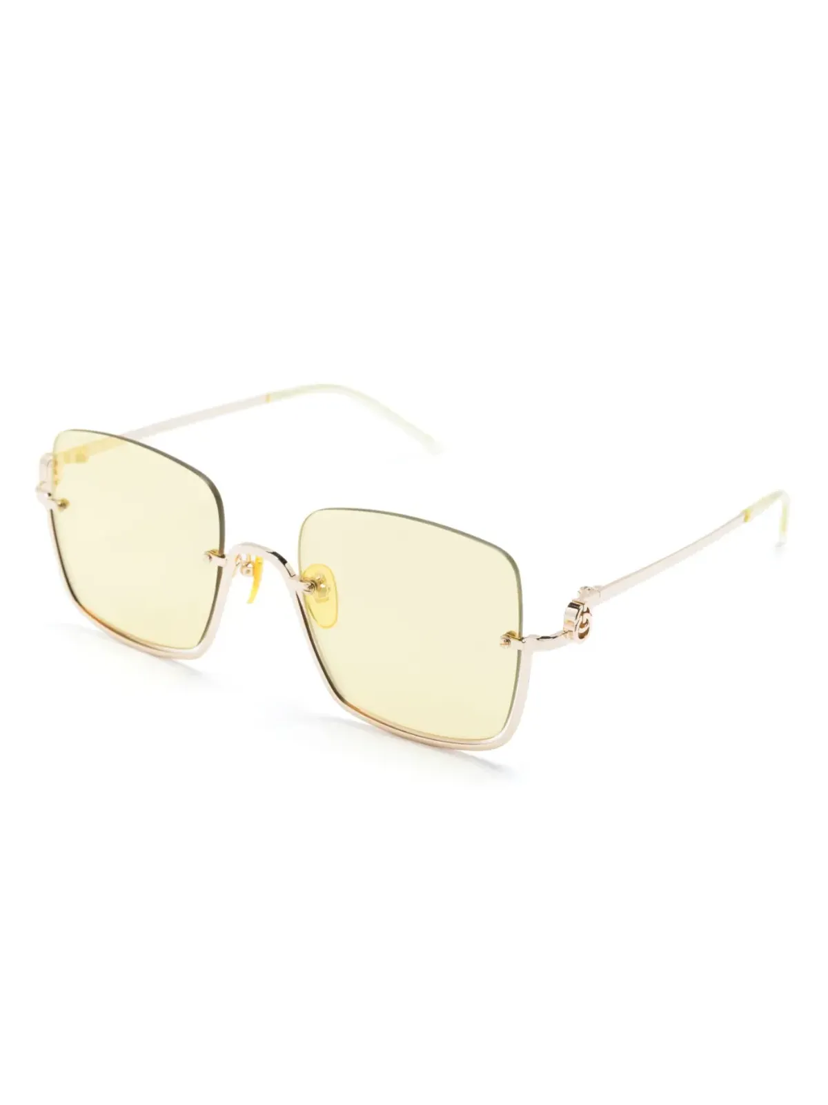 Gucci Eyewear スクエアミラーレンズサングラス - 画像2