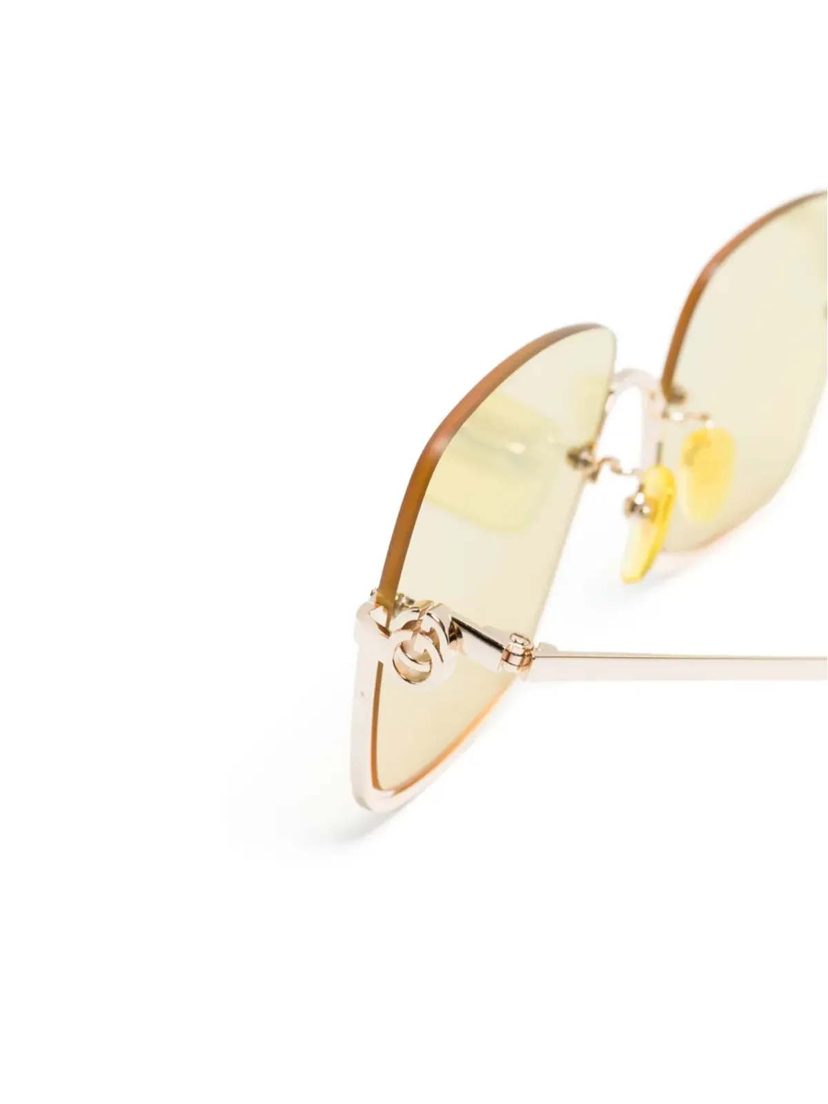 Gucci Eyewear スクエアミラーレンズサングラス - 画像3
