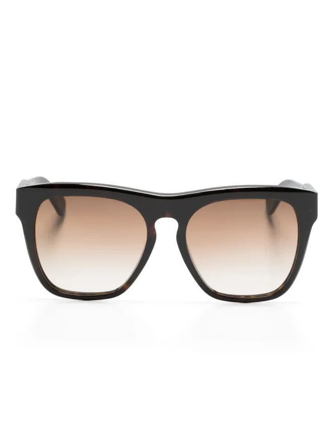 Chloé Eyewear Chloé Eyewear オーバーサイズフレーム サングラス ブラウンの商品画像