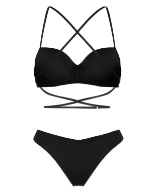 Noire Swimwear バルコネットスタイル ビキニセット（ブラック） - サムネイル2