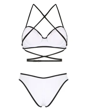 Noire Swimwear クロスストラップ バルコネット ビキニセット - サムネイル2